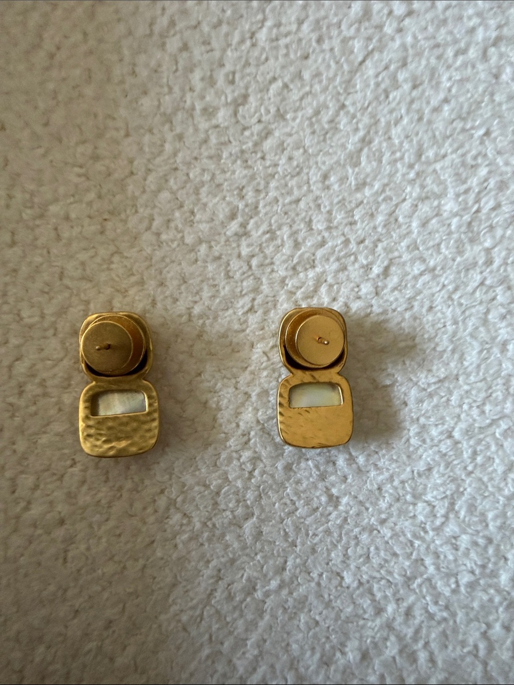 Julie Vos Gold-Tone Earrings with Pale Green Stones - Picture 3 of 4